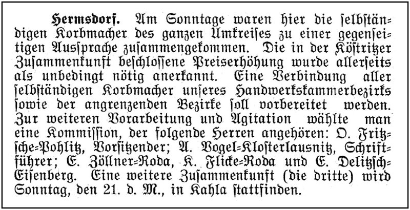 1906-01-12 Hdf Korbmacher Kartellabsprache